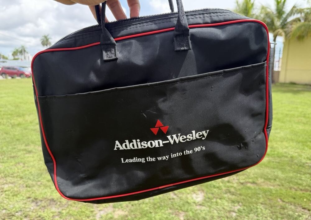 VINTAGE 80s Addison-Wesley Bag